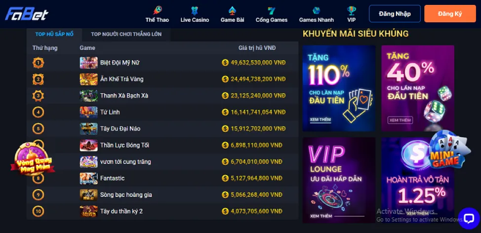 Bắn cá đổi thưởng G666WIN